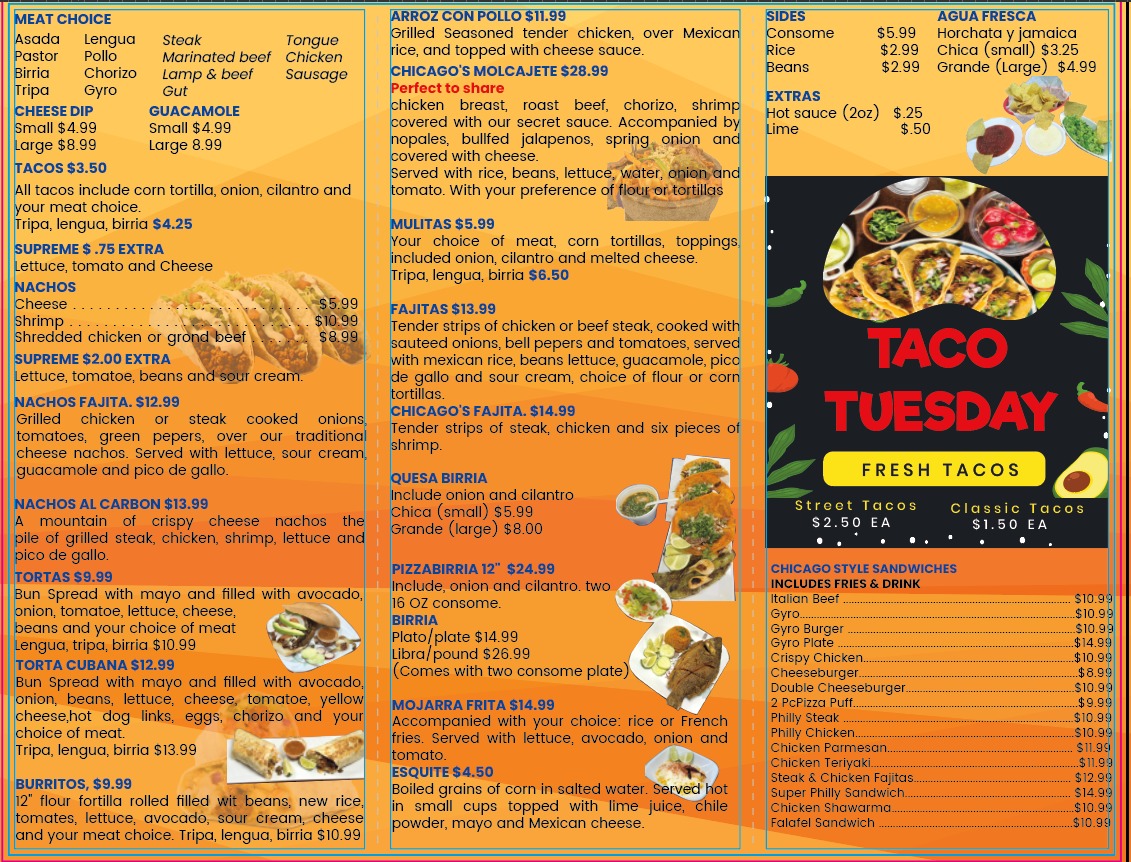 Menu Chicago Fish, Chicken & Gyros Taqueria-2